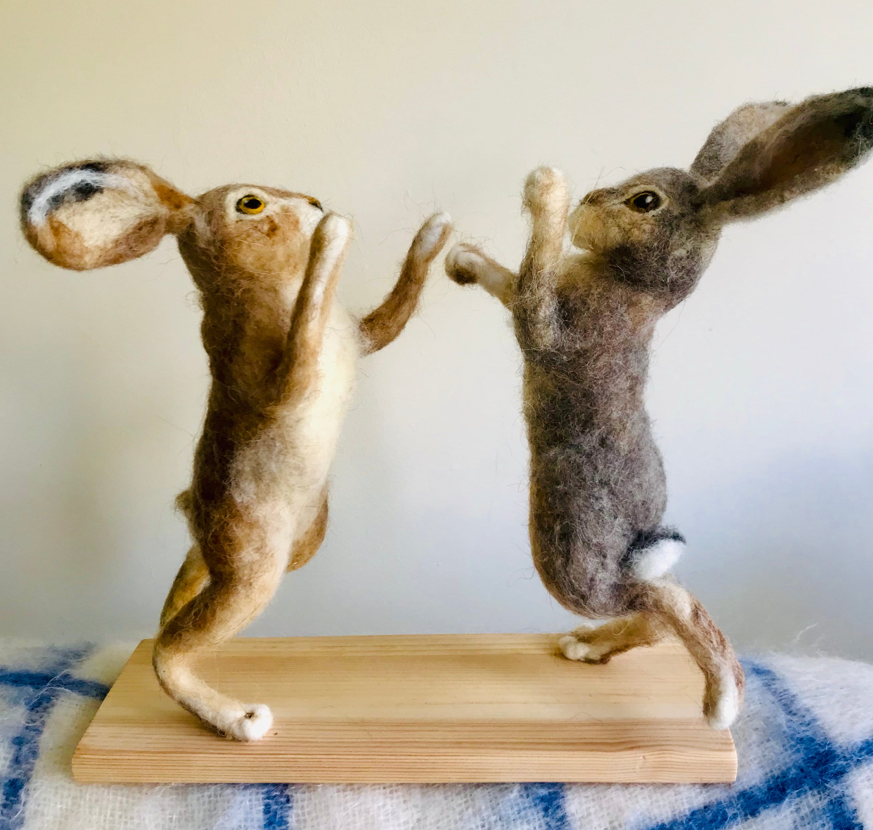 wool felt arctic hare Needle felted Mountain Hare realistic animal