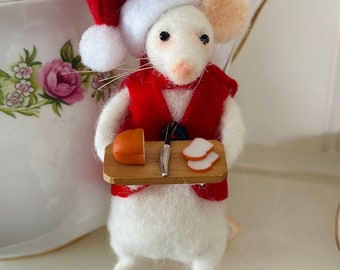 Xmas Mouse/Mouse ornament/Cute Mouse/Christmas Mouse/Mice/Mice ornaments/Needle felted Mice/Needle felt Mouse/Mouse Gift/Mouse doll