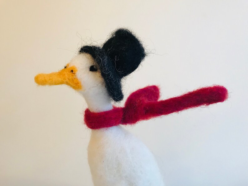 Runner Duck/bobbin Bird/duck Ornament/needle Felted Duck/ooak Etsy