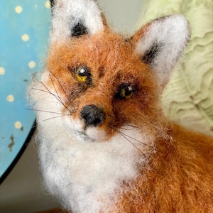 Realistic Fox/Red Fox/Felted Animals/Felt Fox/Needle Felted Animal/Needle felted Fox/Fox Sculpture/Fox Gift/Fox Ornament/Woodland  Decor