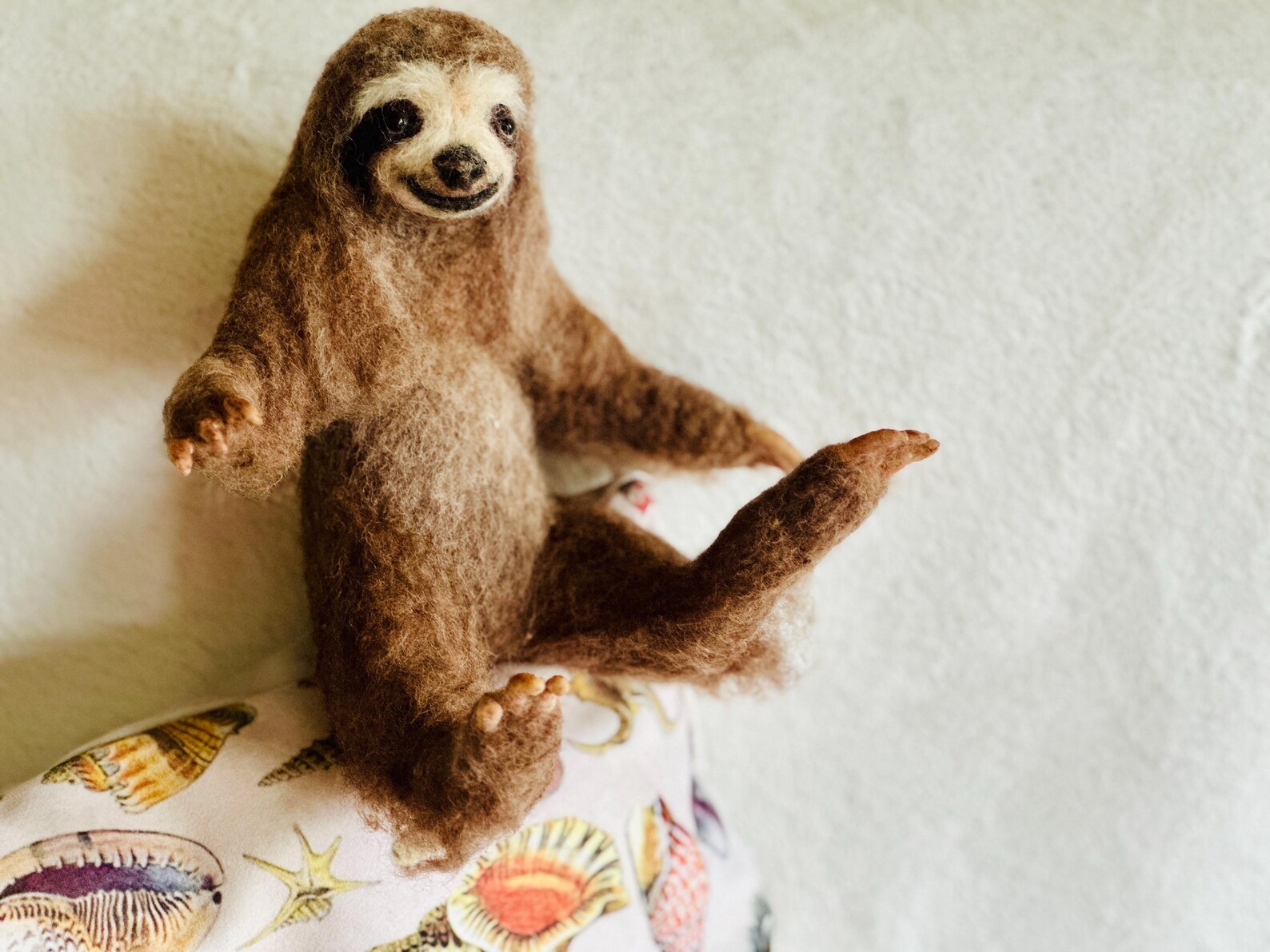OOAK Needle Felted Sloth Sculpture – Made to Order Handmade Wool Sloth ...