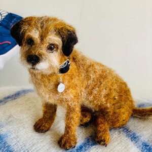 Custom Felted Dog/Pet Replica/Dog Replica/Mini Me Pet Sculpture/Lifelike Felt Dog/Pet Portrait/Personalised Felted Dog/Felt pet dog/Felt dog