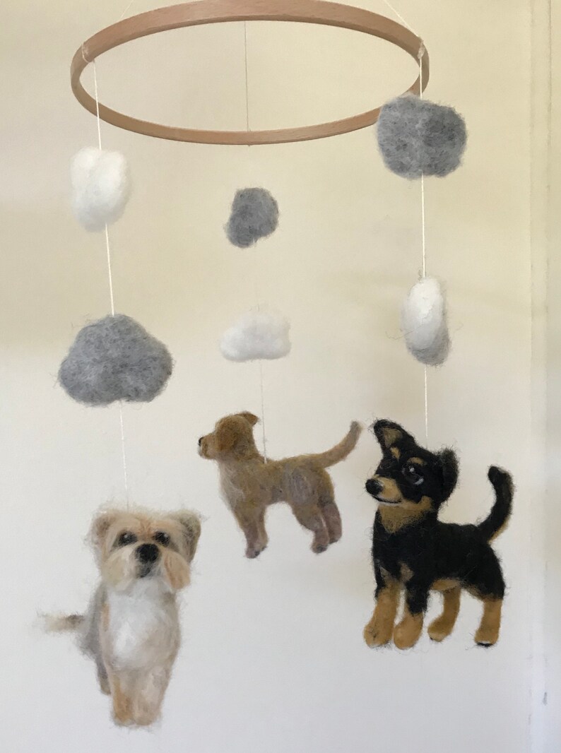 Pet Portrait Mobile/dog Crib Mobile/ooak Cot Mobile/pet Etsy