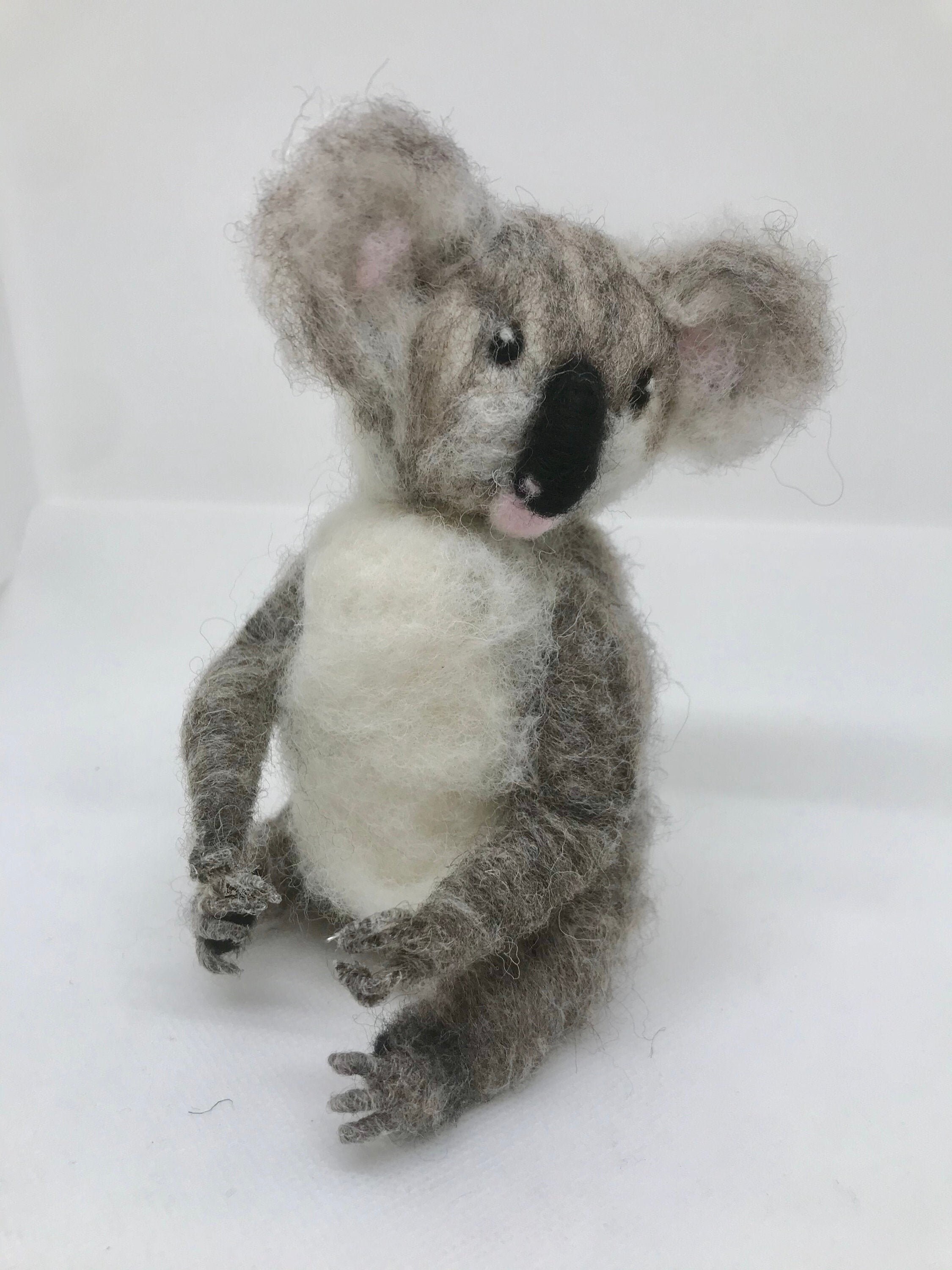 Koala/Koala Bear/Needle Felted Koala/Koala Sculpture/Felt Etsy