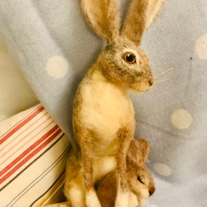 Vintage Hare/needle Felted Hare/felted Hare/felt Rabbit/jack - Etsy