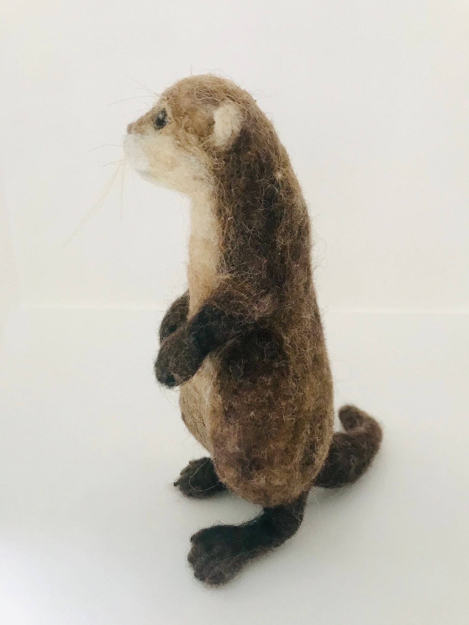 Otter/otter Sculpture/needle Felted Otter/needle Felted Etsy UK