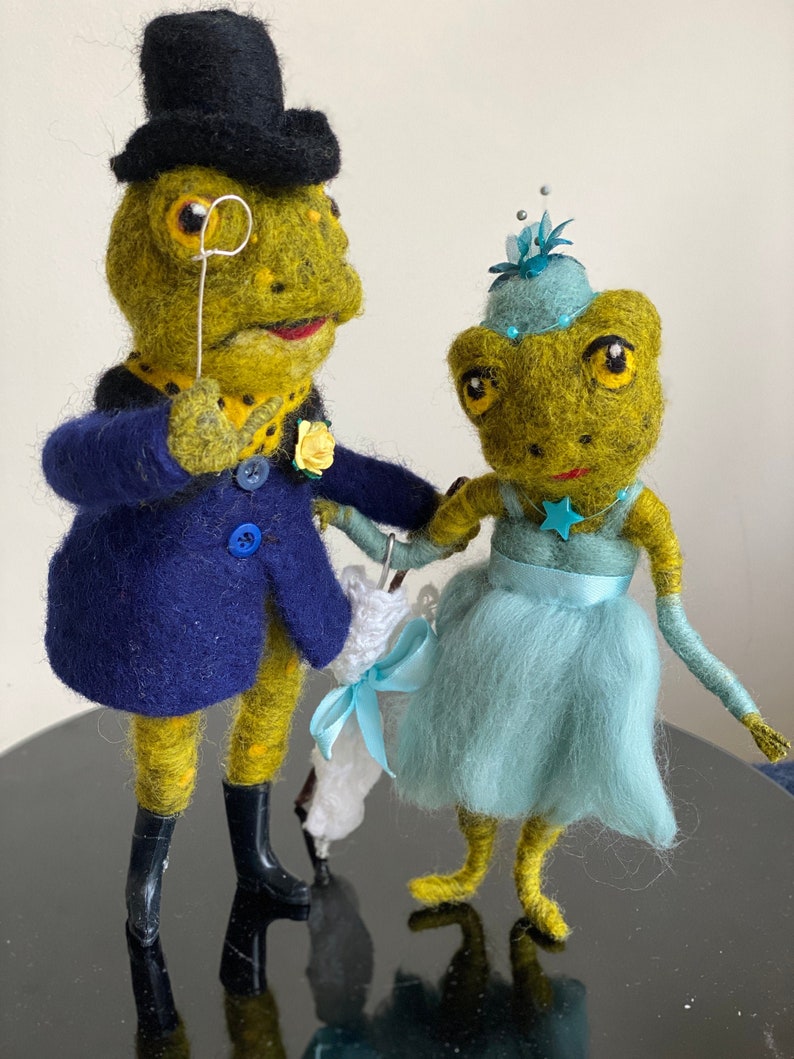 Frogs/lord and Lady Frog/frog Character/needle Felted Etsy UK
