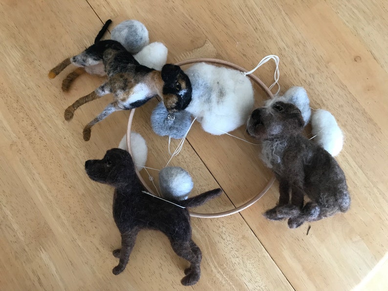 Pet Portrait Mobile/dog Crib Mobile/ooak Cot Mobile/pet Etsy