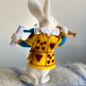 The Herald Rabbit/white Rabbit/alice Rabbit Art Doll/needlefelted ...