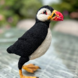 Papageientaucher/Nadelfilz Papageientaucher/Filzvogel/Gefilzte Tiere/Nadelgefilzte Papageitaucher/Puffin Geschenk/Puffin Liebhaber Geschenk/Puffin Ornament