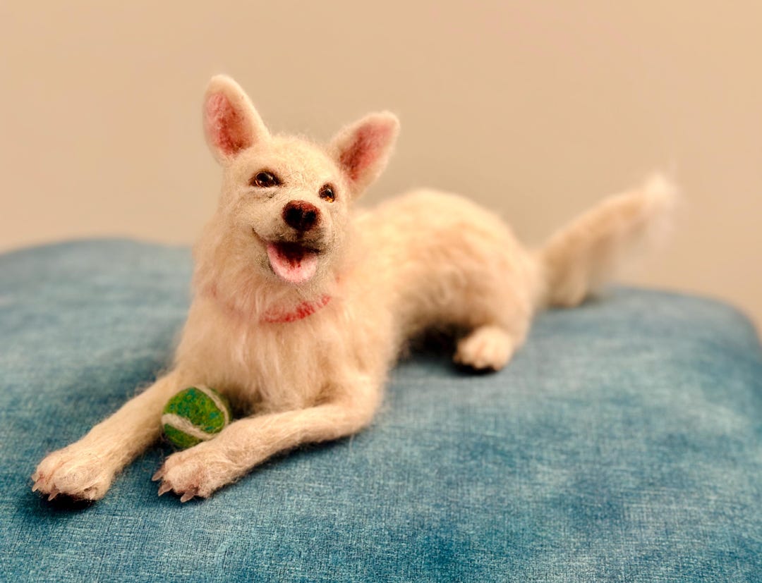 Felted Pets Custom Felted Dog Replica – Needle Felted Pet Portrait, Mini Me Dog ...