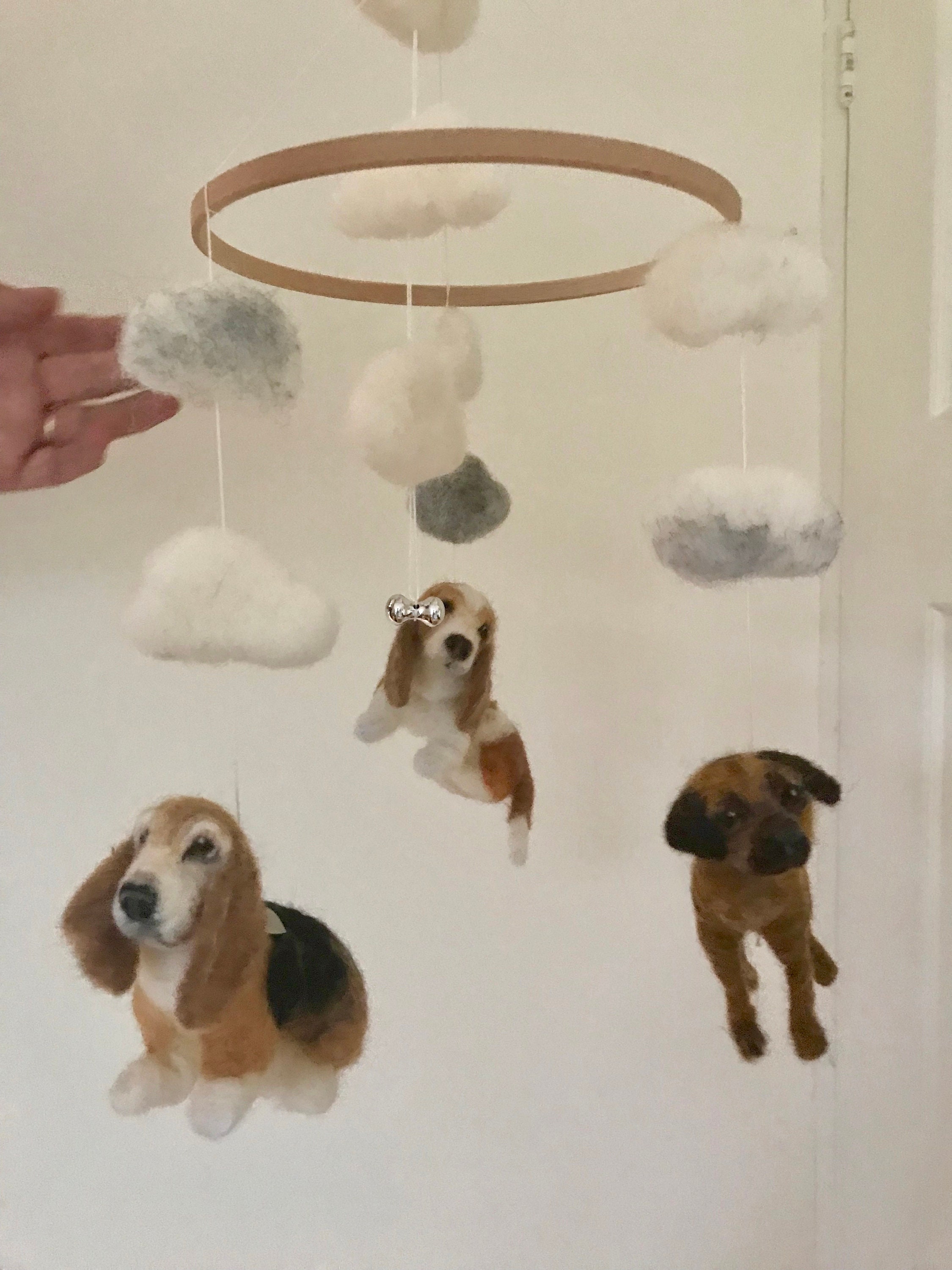 Pet Portrait/Crib Mobile/OOAK Baby Mobile/Dogs Crib Etsy