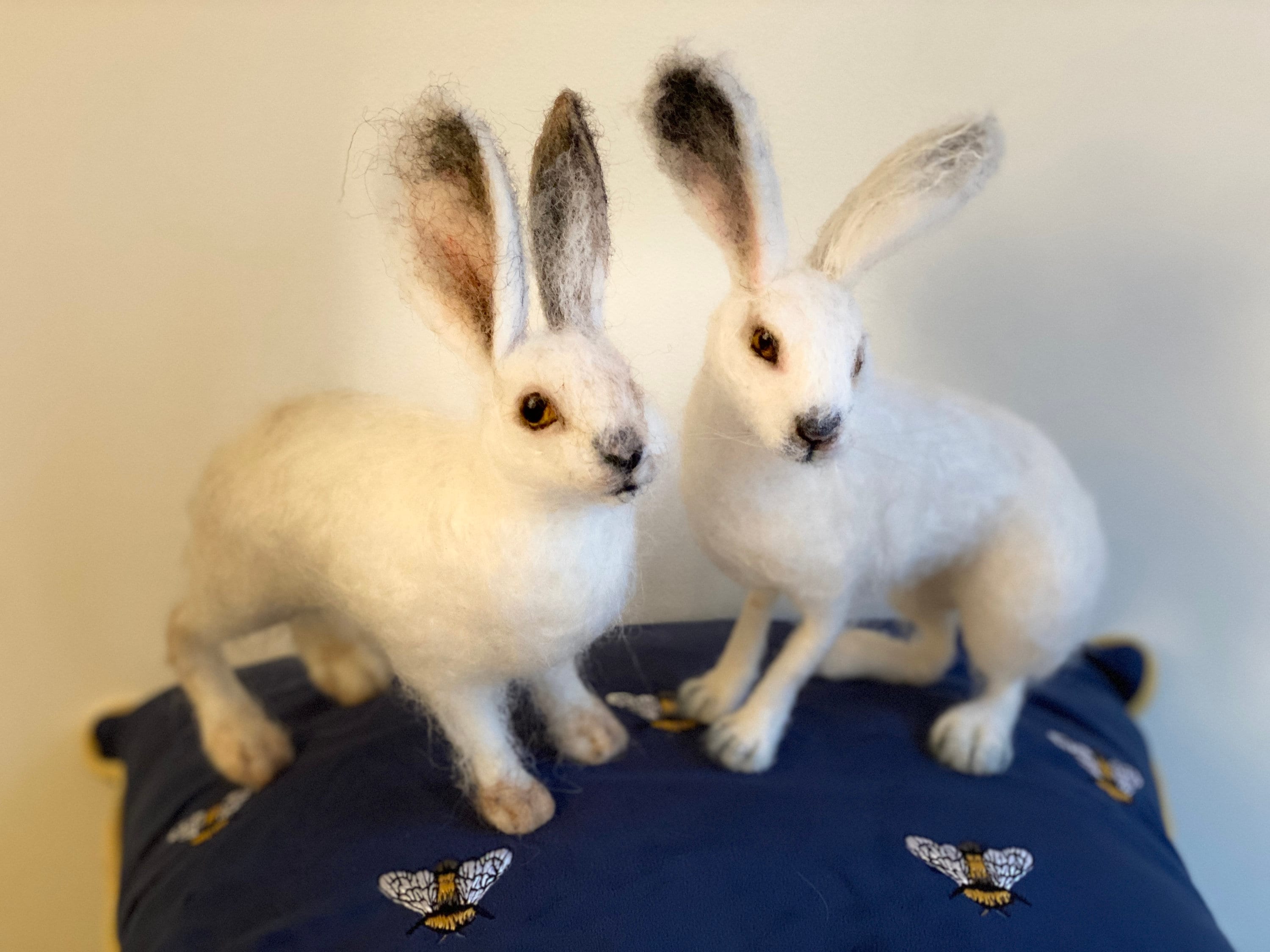 wool felt arctic hare Needle felted Mountain Hare realistic animal