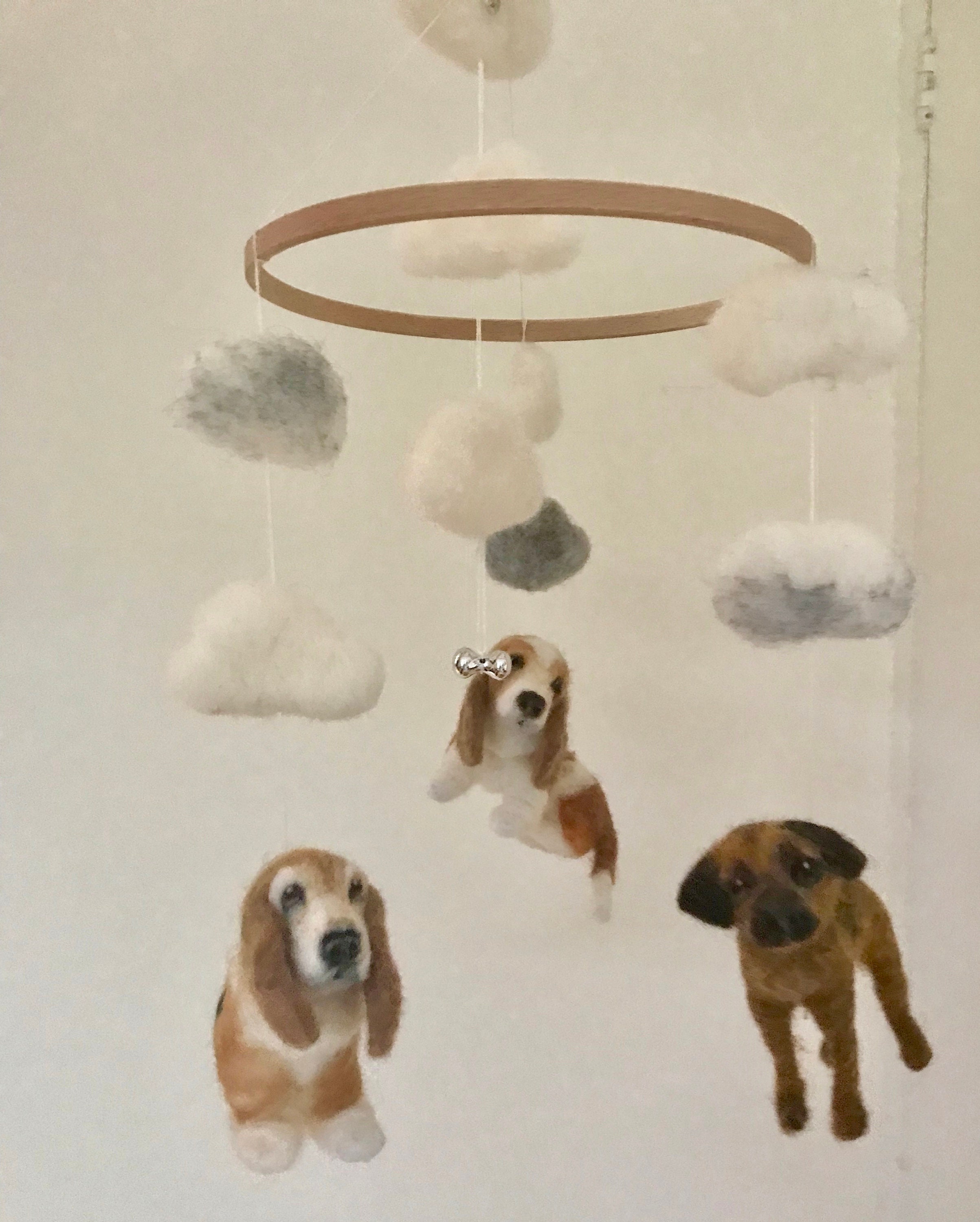 Pet Portrait/Crib Mobile/OOAK Baby Mobile/Dogs Crib Etsy