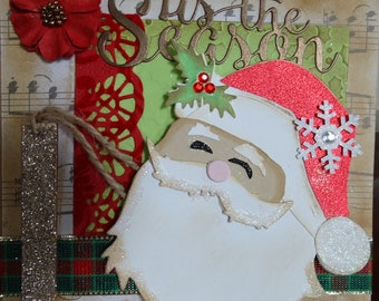 Santa Hand made Christmas Card
