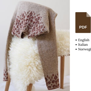 Knitting pattern - Florarium (light) - Round yoke pullover with floral colour work