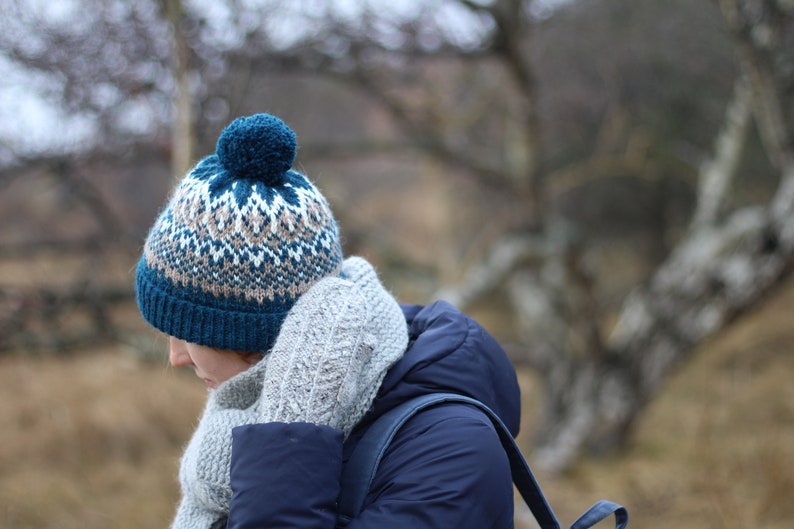 Knitting Pattern Fair Isle Beanie image 4