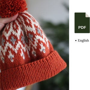 Breipatroon - Unisex Fair Isle muts