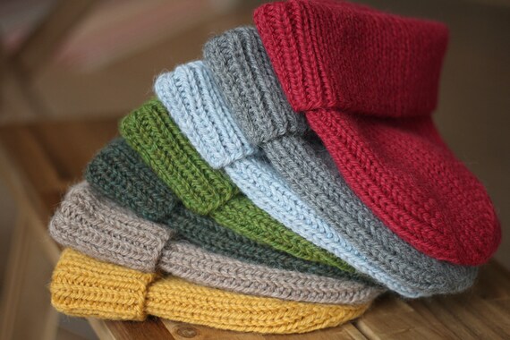 Knitting Pattern - Classic Unisex Ribbed Beanie - Etsy