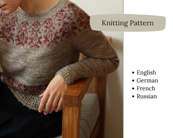 Knitting Pattern Round Yoke Colourwork 