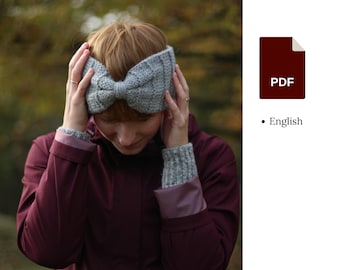 Knitting pattern - Double Reversible Headband Ear Warmer - knitting instructions