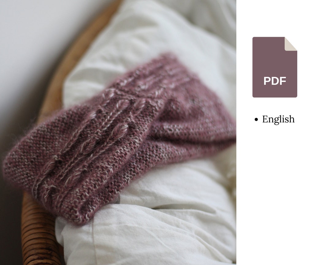 Modello di maglia Fascia intrecciata con motivo a gocce di