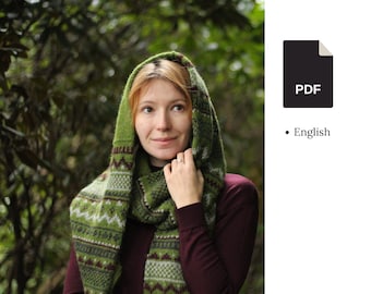 Knitting Pattern - Fair Isle Scarf