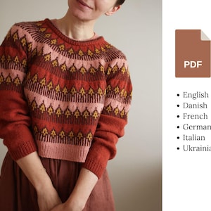 Knitting pattern | Mokosh pullover | Colorwork pullover