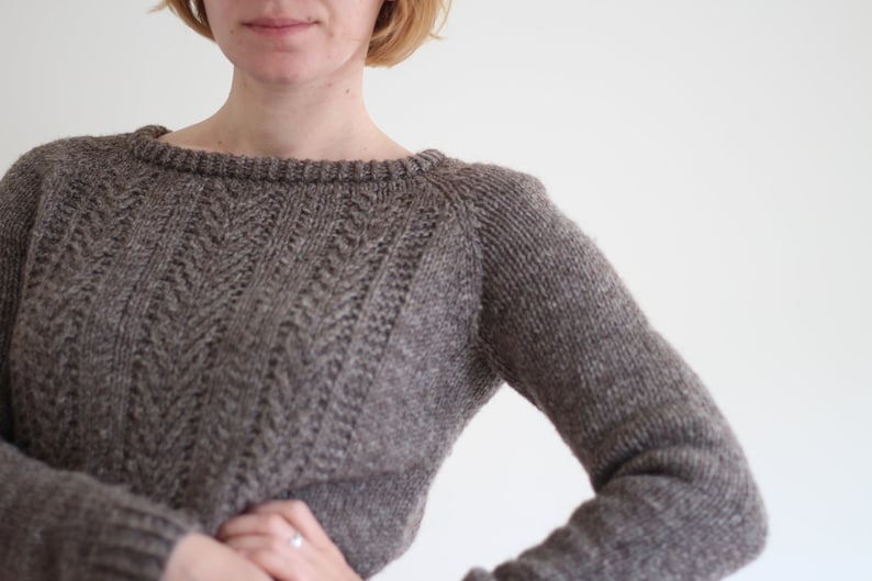 Knitting Pattern Irish Rover Raglan Turtleneck Pullover - Etsy