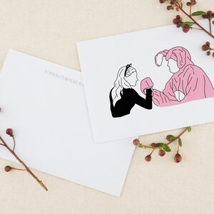 Friends Monica and Chandler Printable Romantic Couple Girlfriend Boyrfirend Valentine Print Card