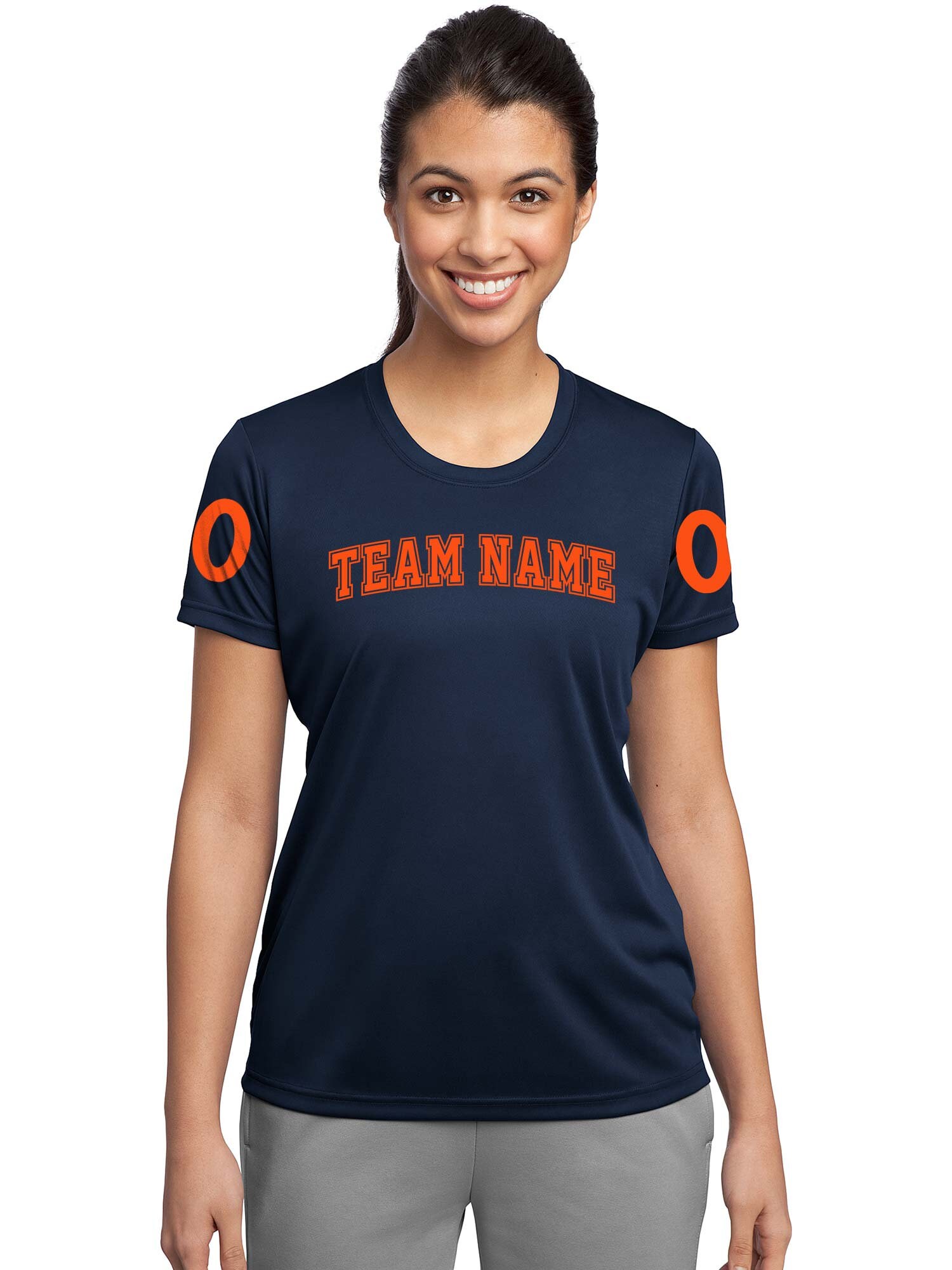 Custom Football Team Performance Ladies Tshirt Etsy