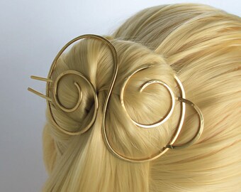 metal hair bun cover