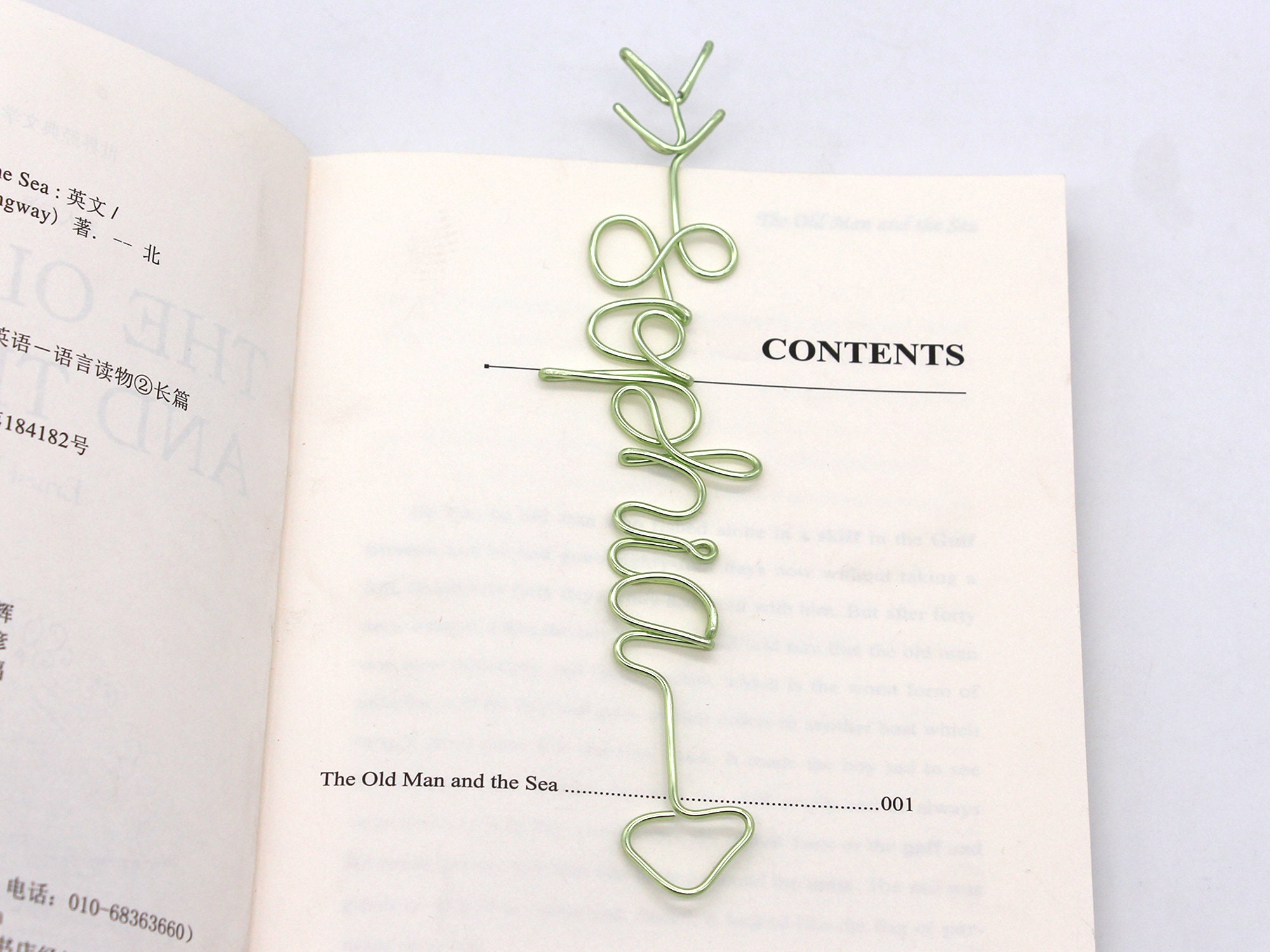 3 Segnalibri In Metallo Con Ciondoli A Forma Di Gatto - Design Con Parole, Regalo Per Lettori E Amanti Dei Gatti - Foto 3