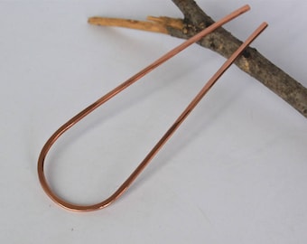 Horquilla para cabello grueso, pinza de cobre, horquilla para el cabello, soporte de metal para moños, herramienta minimalista para hacer moños, accesorios para el cabello para mujeres