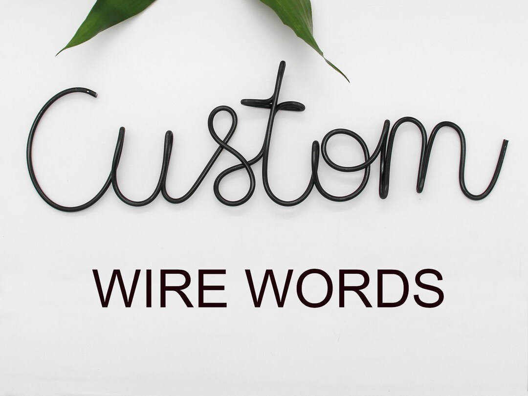 Wire Words, Name Sign Nursery Decor Children Name Sign Nursery Wall Art Custom Wire Wall Art