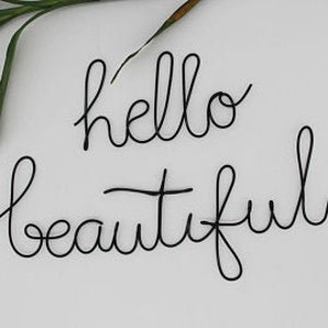 Personalized Wire Wall Art Wire Name Sign, Metal Wall Art, Wall Words