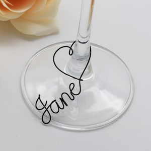 Personalized Wine Glass Charms, Custom Wine Tags, Drink Charms, Wedding Wine Charms, Wedding Favours, Bridal Shower Party, Drink Clubs