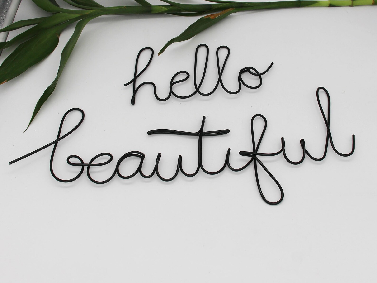 Hello Beautiful Metal Signwall Signteen Wall Artnursery Etsy