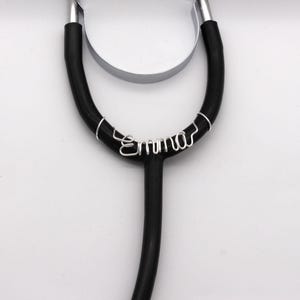 Stethoscope Name Tag Personalized, Stethoscope Charms with ID Tag Accessories, Graduation Nurses Week Gift for Nurse/ Doctor
