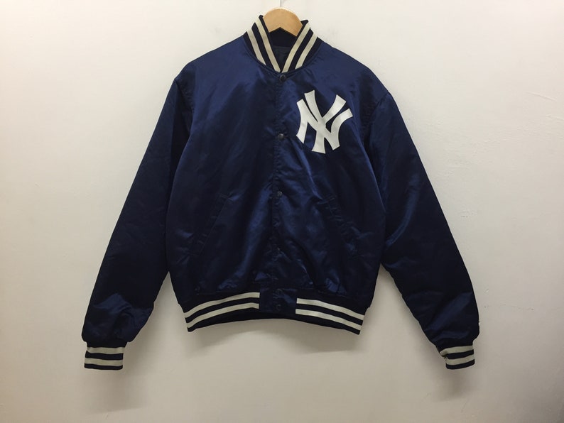 Vintage Starter New York Yankees Varsity Jacket La Los Angeles Image 0