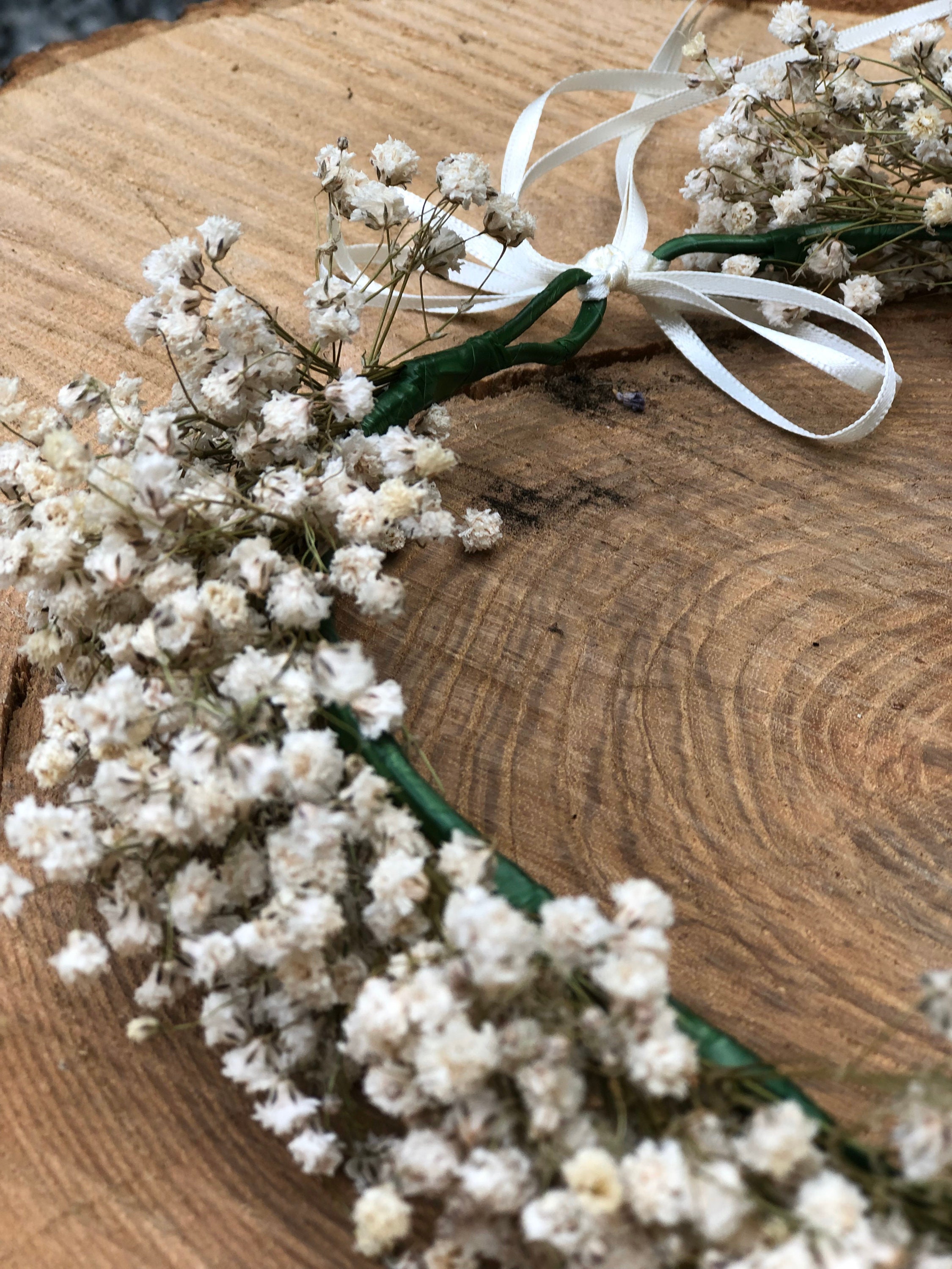Dried Gypsophila flower crown Gypsophila flower crown flower Etsy