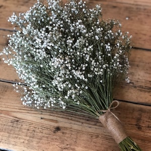 Dried Gypsophila bouquet, Dried wedding flowers, Dried Baby's Breath bouquet, Gypsophila bridesmaid bouquet, Dried floral bouquet,