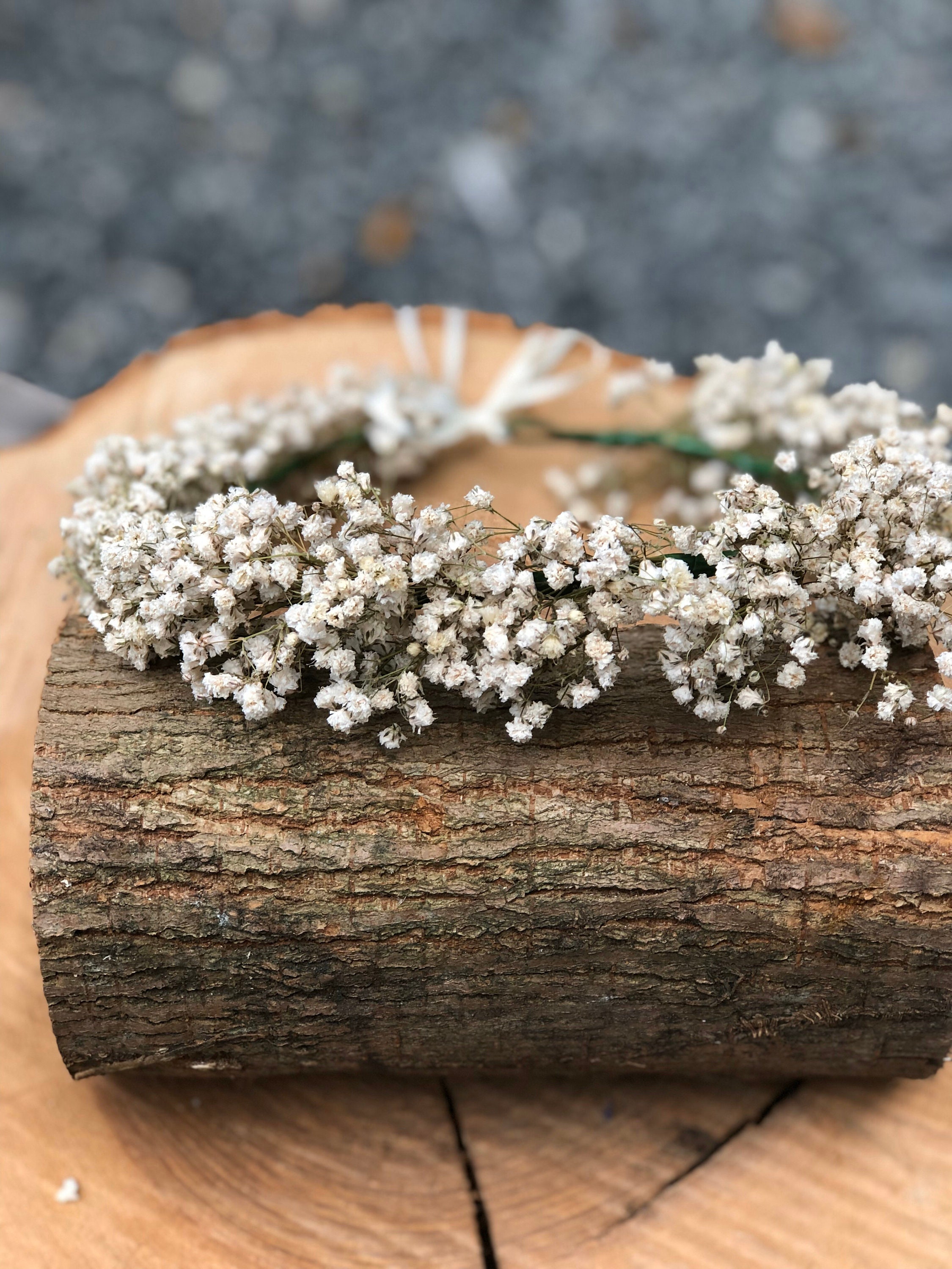 Dried Gypsophila flower crown Gypsophila flower crown flower Etsy
