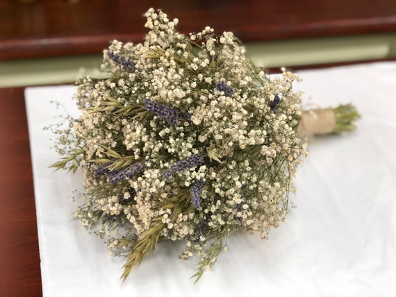 Bouquet de gypsophile séché bouquet de fleurs séchées - Etsy France