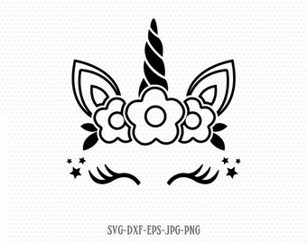 unicorn birthday svg etsy