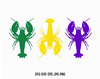 Download Mardi Gras Crawfish Svg Etsy