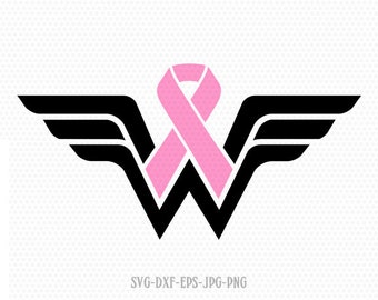 Download Wonder woman cancer | Etsy