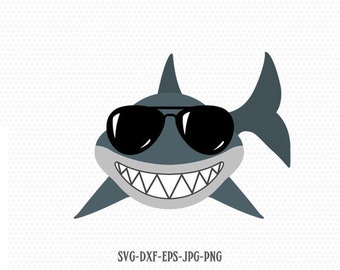 Free Free 166 Shark With Glasses Svg SVG PNG EPS DXF File