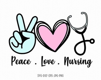 Download Peace love svg | Etsy