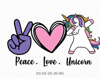 Unicorn Love Svg Etsy